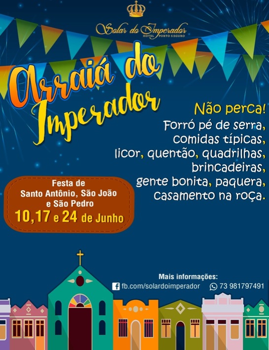 Cartaz   Hotel Solar do Imperador - Estrada do Aeroporto, 317, Sábado 10 de Junho de 2017