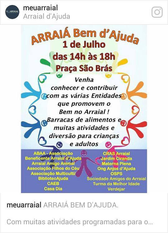 Cartaz   Praa So Brs - Centro, Sábado 1 de Julho de 2017