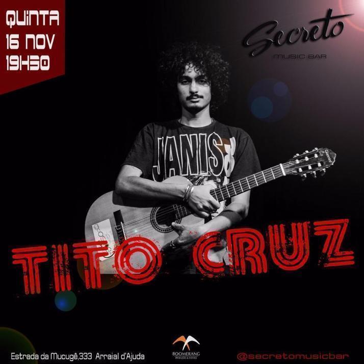 Cartaz   Secreto Music Bar - Rua do Mucug 233 - Shopping d'Ajuda, Quinta-feira 16 de Novembro de 2017