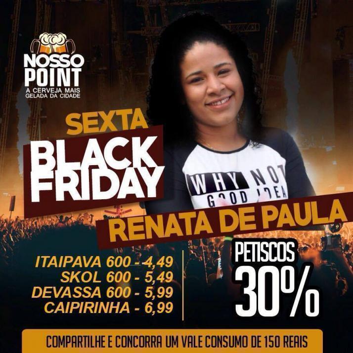 Cartaz   Bar Nosso Point - Rua XV de Novembro, 241, Sexta-feira 24 de Novembro de 2017