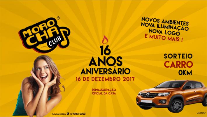 Cartaz   Morocha Club - Estrada do Mucug, 290, Sábado 16 de Dezembro de 2017