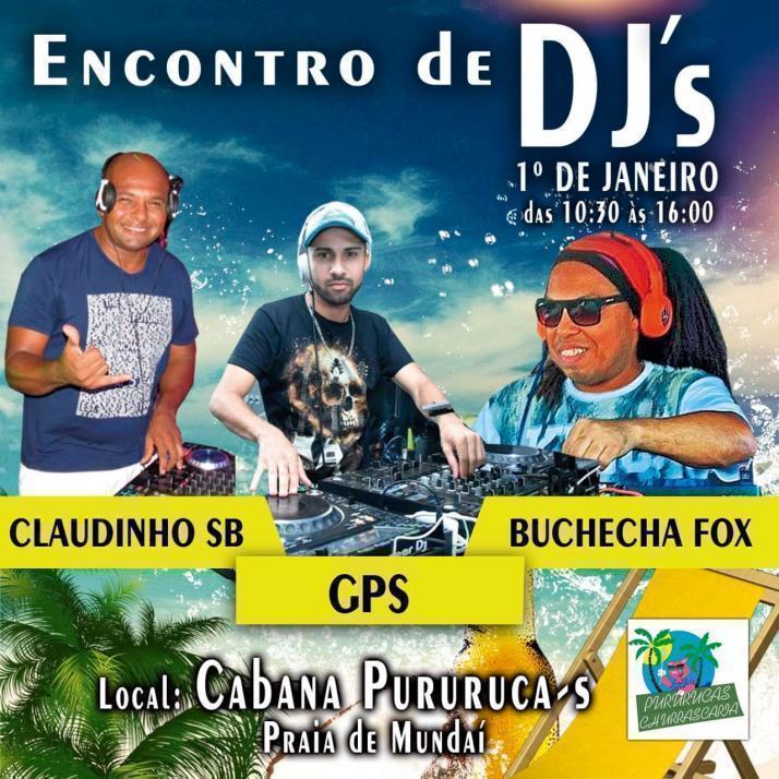 Cartaz   Cabana Pururuca's - Praia do Munda, Segunda-feira 1 de Janeiro de 2018