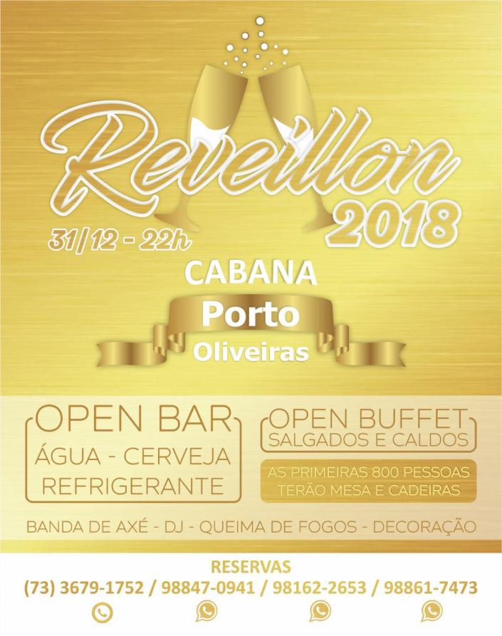 Cartaz   Cabana Porto Oliveiras -  Avenida Beira Mar 2009, Domingo 31 de Dezembro de 2017