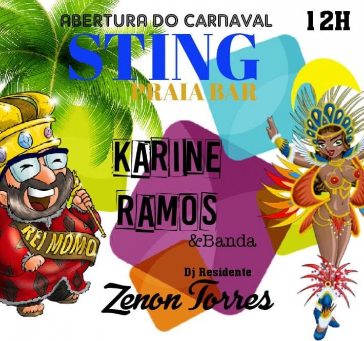 Cartaz   Sting Praia Bar - Estrada da Balsa, 1937 - Praia de Araape, Sexta-feira 9 de Fevereiro de 2018