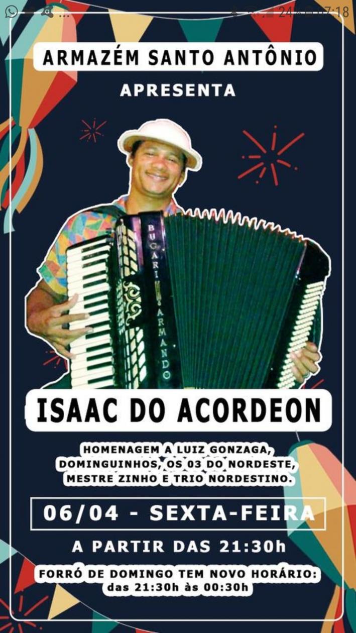 Cartaz   Armazm Santo Antnio - Praa Brigadeiro Eduardo Gomes, 138, Sexta-feira 6 de Abril de 2018