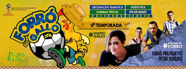 Cartaz   Recanto do Gallo - Rua 2 de julho, 20B - Casa da Lenha, Sexta-feira 4 de Maio de 2018