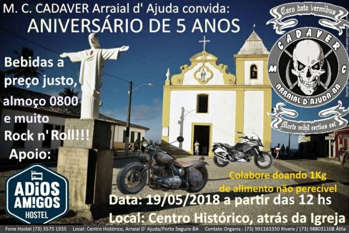 Cartaz   Centro Histrico - atrs da Igreja, Sábado 19 de Maio de 2018