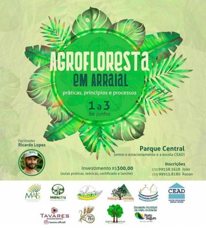 Cartaz   bosque do Parque central, Do dia 1° ao dia 3/6/2018