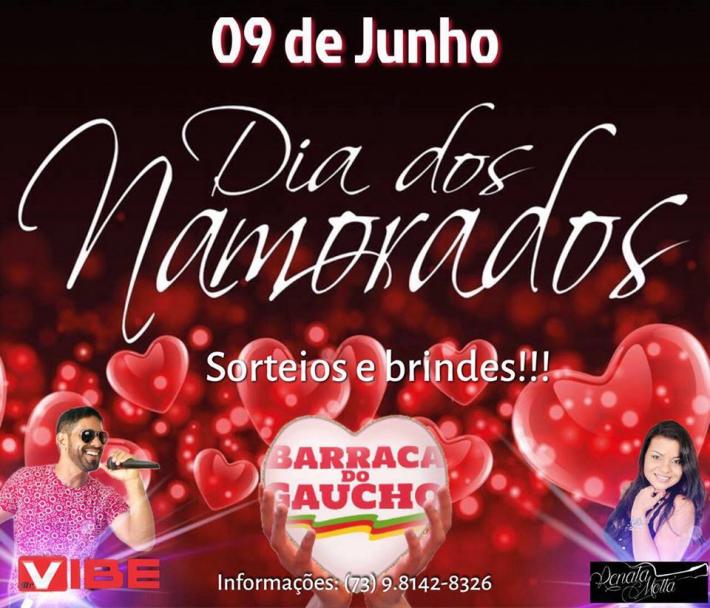 Cartaz   Barraca do Gacho - BR 367 - Orla Norte, Sábado 9 de Junho de 2018