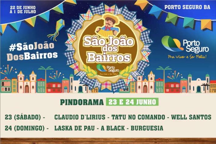 Cartaz   bairro Pindorama, Do dia 23 ao dia 24/6/2018