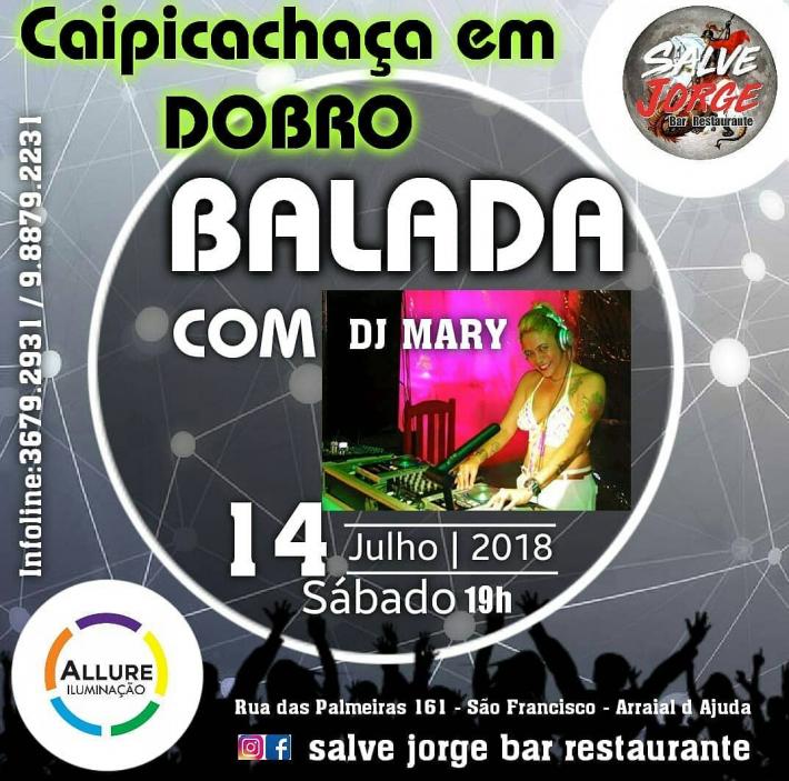 Cartaz   Salve Jorge Restaurante e Bar - Rua das Palmeiras, 161 - So Francisco, Sábado 14 de Julho de 2018