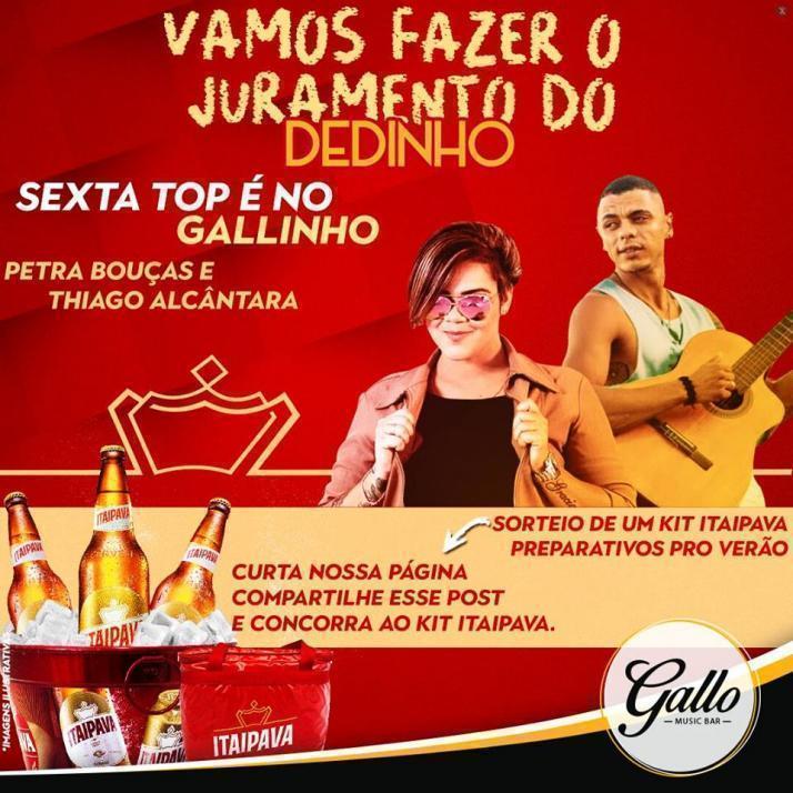 Cartaz   Recanto do Gallo - Rua 2 de julho, 20B - Casa da Lenha, Sexta-feira 20 de Julho de 2018