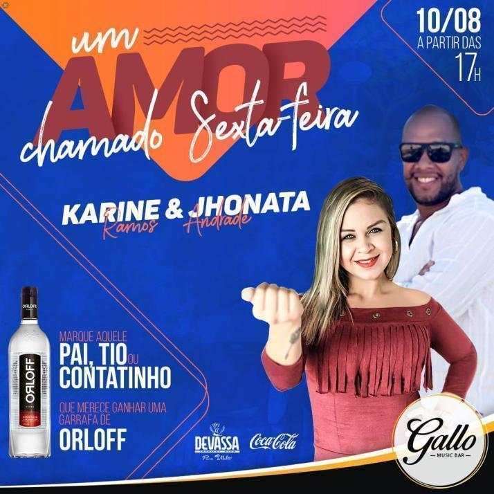 Cartaz   Gallo Music Bar - Rua 2 de julho, 20B, Sexta-feira 10 de Agosto de 2018