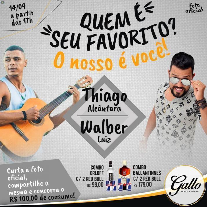 Cartaz   Gallo Music Bar - Rua 2 de julho, 20B, Sexta-feira 14 de Setembro de 2018