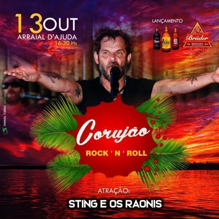 Cartaz   Corujo - Estrada da Balsa, 1813 - Praia de Araape, Sábado 13 de Outubro de 2018