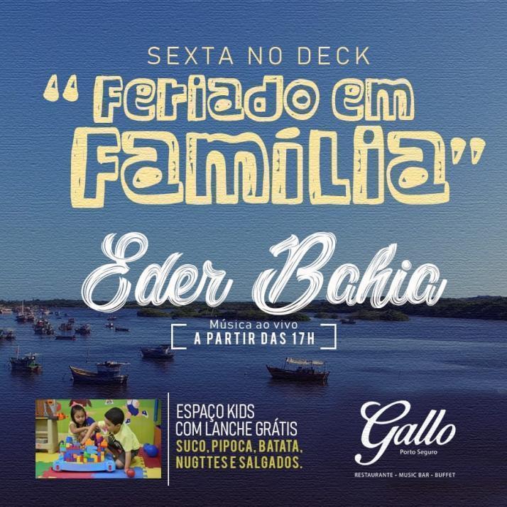 Cartaz   Gallo Deck - Rua 2 de julho, 20B, Sexta-feira 12 de Outubro de 2018