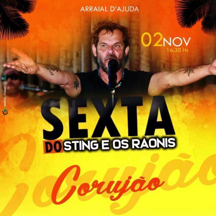 Cartaz   Corujo - Estrada da Balsa, 1813 - Praia de Araape, Sexta-feira 2 de Novembro de 2018