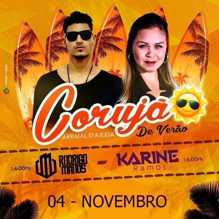 Cartaz   Corujo - Estrada da Balsa, 1813 - Praia de Araape, Domingo 4 de Novembro de 2018