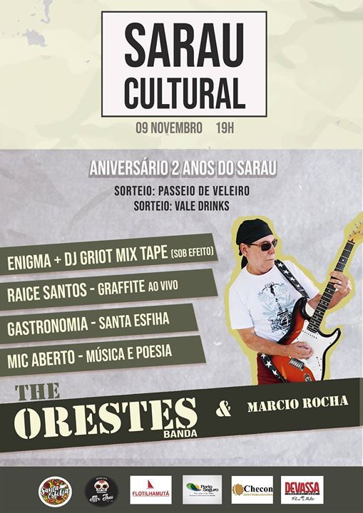 Cartaz   Santa Esfiha - Rua XV de Novembro, n8 - Paquet, Sexta-feira 9 de Novembro de 2018