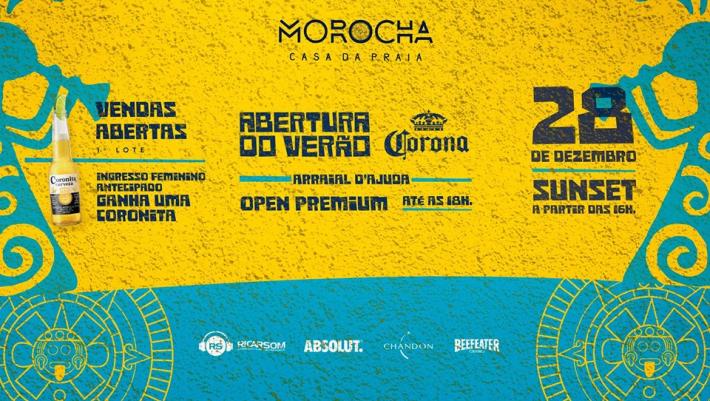 Cartaz   Morocha Casa da Praia - Estrada da Pitinga, 1700, Sexta-feira 28 de Dezembro de 2018