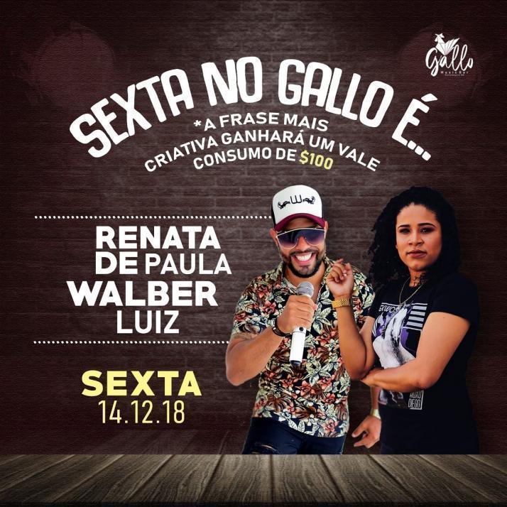 Cartaz   Gallo Music Bar - Rua 2 de julho, 20B, Sexta-feira 14 de Dezembro de 2018