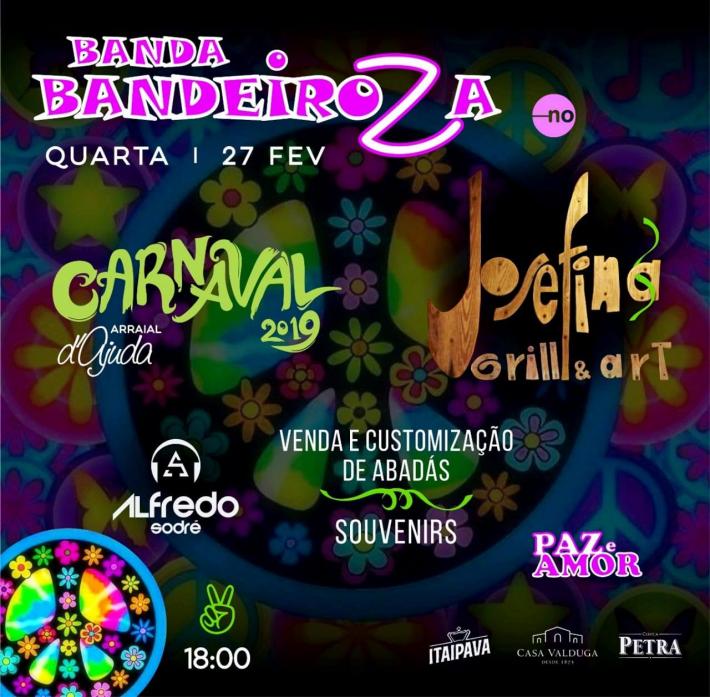 Cartaz   Josefina Grill & Art - Rua Bela Vista, Quarta-feira 27 de Fevereiro de 2019