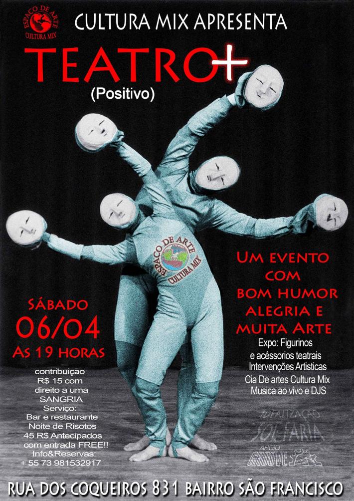 Cartaz   Espao Cultura Mix - Rua dos Coqueiros 831 - So Francisco, Sábado 6 de Abril de 2019