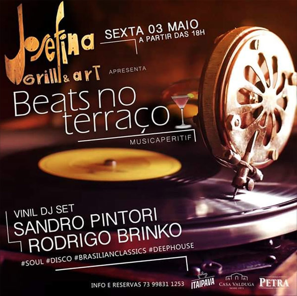 Cartaz   Josefina Grill & Art - Rua Bela Vista, Sexta-feira 3 de Maio de 2019