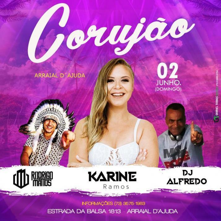 Cartaz   Corujo - Estrada da Balsa, 1813 - Praia de Araape, Domingo 2 de Junho de 2019