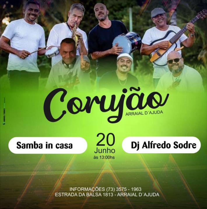 Cartaz   Corujo - Estrada da Balsa, 1813 - Praia de Araape, Quinta-feira 20 de Junho de 2019