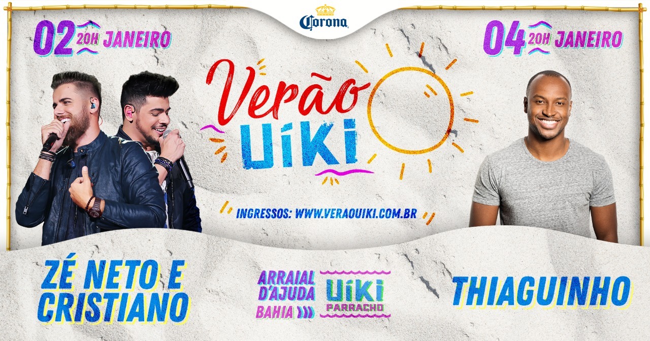 Cartaz   Uki - Praia do Parracho, Quinta-feira 2 de Janeiro de 2020