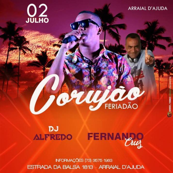 Cartaz   Corujo - Estrada da Balsa, 1813 - Praia de Araape, Terça-feira 2 de Julho de 2019