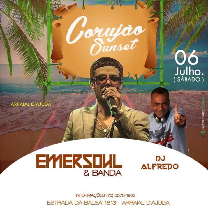 Cartaz   Corujo - Estrada da Balsa, 1813 - Praia de Araape, Sábado 6 de Julho de 2019