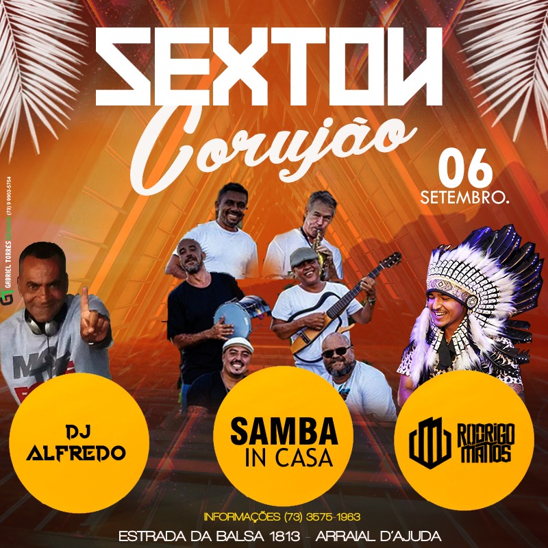 Cartaz   Corujo - Estrada da Balsa, 1813 - Praia de Araape, Sexta-feira 6 de Setembro de 2019