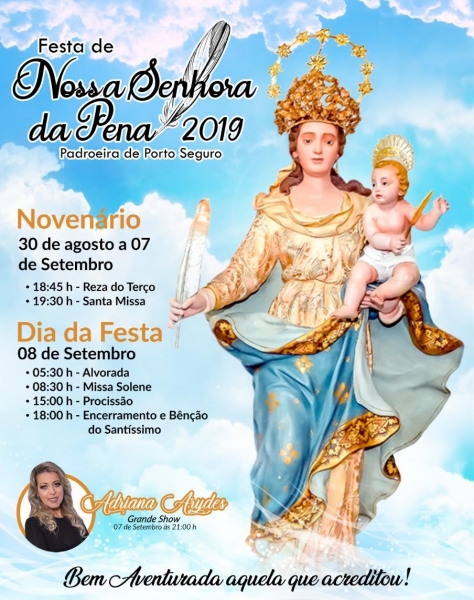 Cartaz   Igreja Matriz - Centro Histrico, Do dia 30 Agosto ao 8/9/2019