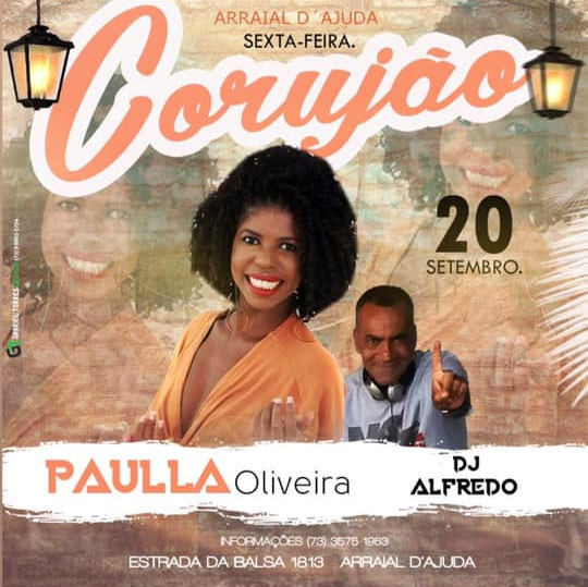 Cartaz   Corujo - Estrada da Balsa, 1813 - Praia de Araape, Sexta-feira 20 de Setembro de 2019