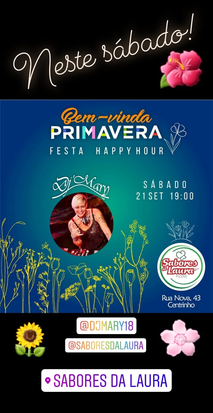 Cartaz   Sabores da Laura - Rua Nova n43, Sábado 21 de Setembro de 2019