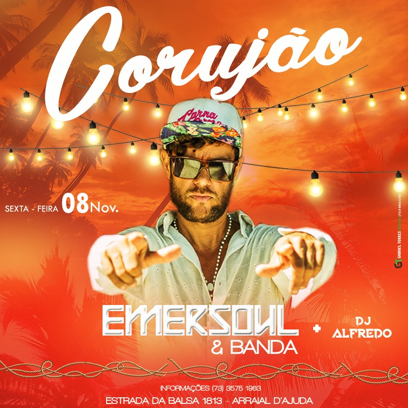 Cartaz   Corujo - Estrada da Balsa, 1813 - Praia de Araape, Sexta-feira 8 de Novembro de 2019