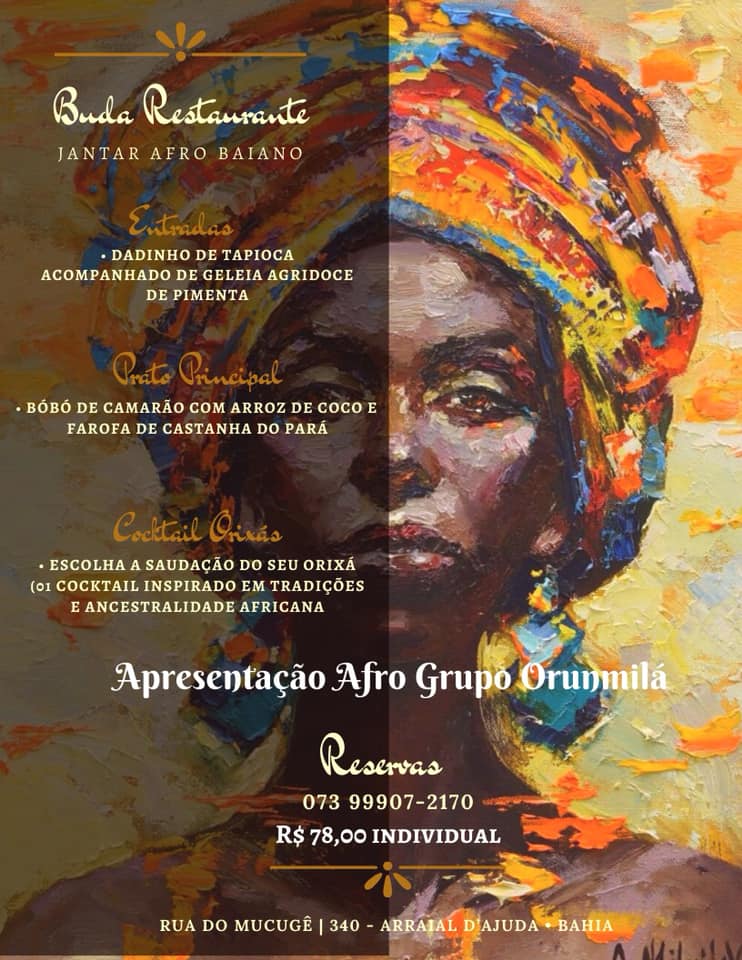 Cartaz   Buda Restaurante e Lounge Bar - Rua do Mucug 340, Quarta-feira 20 de Novembro de 2019