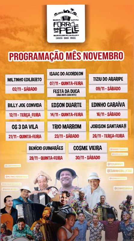 Cartaz   Forr do Pel - Rua dos Navegantes, Sábado 30 de Novembro de 2019