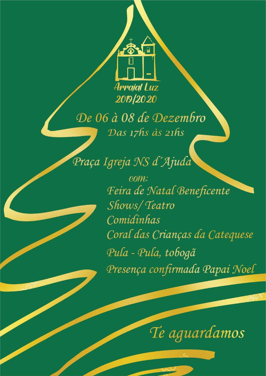 Cartaz   Praa da Igreja Nossa Senhora d'Ajuda, Do dia 6 ao dia 8/12/2019