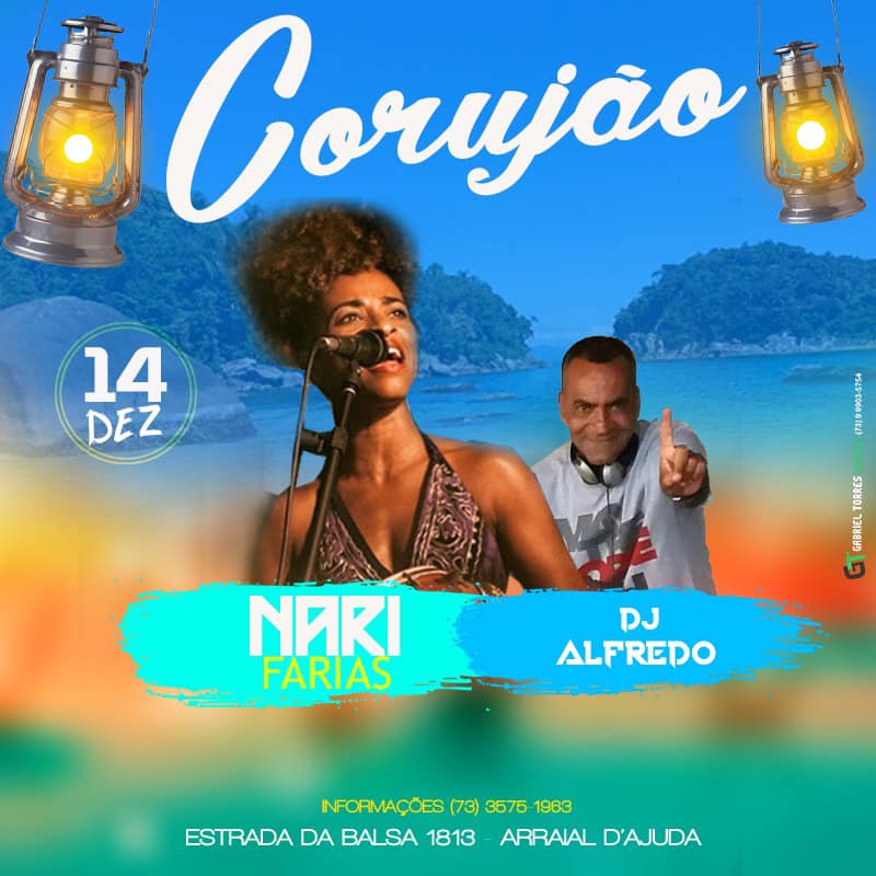 Cartaz   Corujo - Estrada da Balsa, 1813 - Praia de Araape, Sábado 14 de Dezembro de 2019