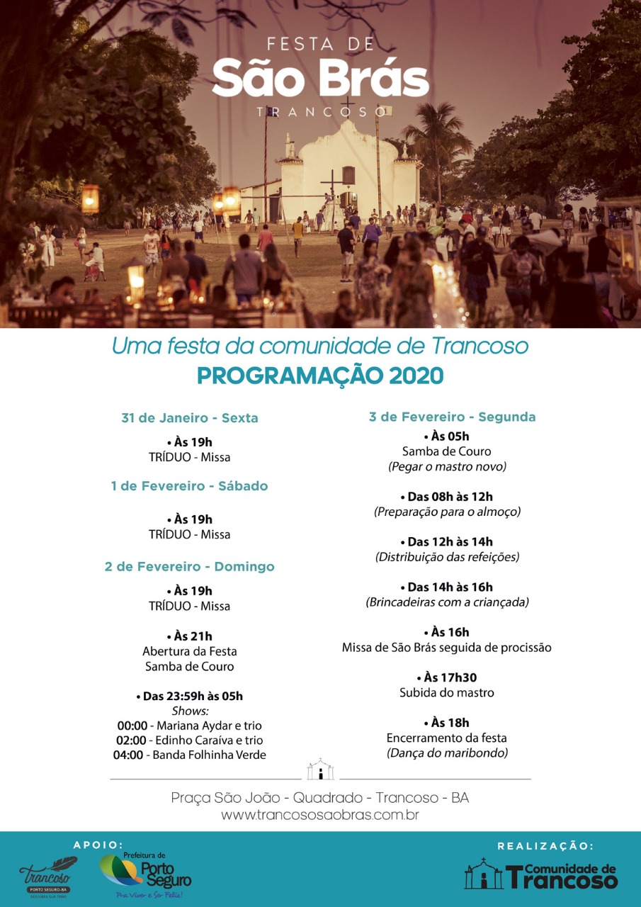 Cartaz   Quadrado Histrico, Segunda-feira 3 de Fevereiro de 2020