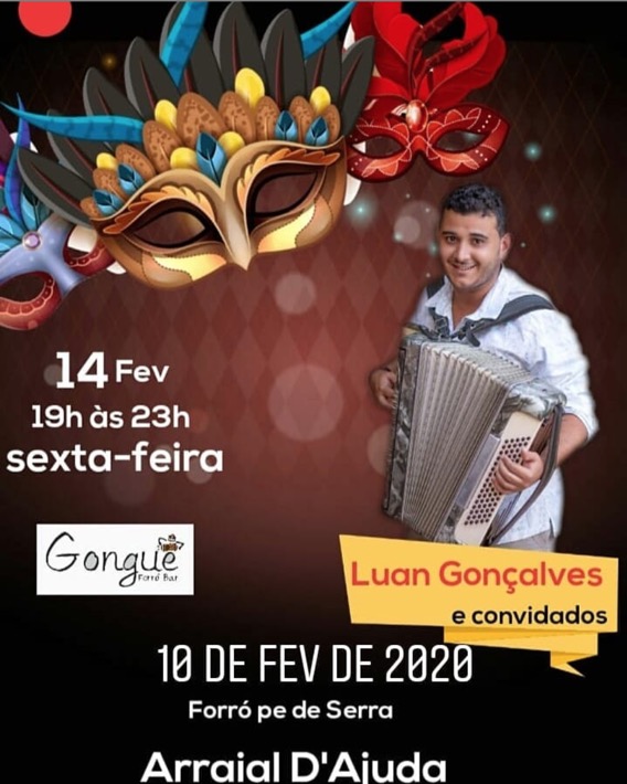 Cartaz   Gongu Forr Bar - Rua Carlos Alberto Parracho, Sexta-feira 14 de Fevereiro de 2020