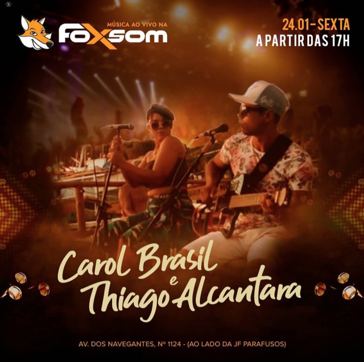 Cartaz   Foxsom - Av. dos Navegantes, 1124, Sexta-feira 24 de Janeiro de 2020