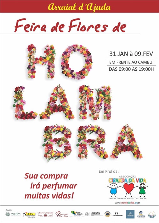 Cartaz   Parque central - em frente ao Cambu, Do dia 31 Janeiro ao 9/2/2020