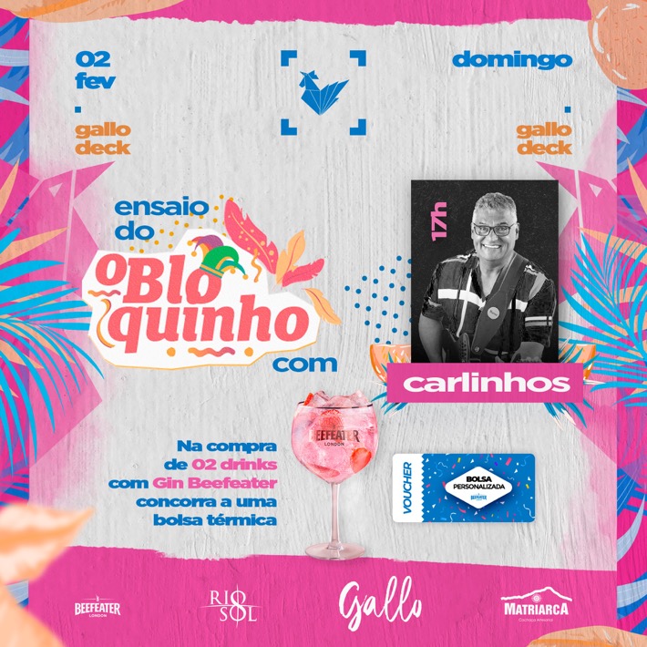 Cartaz   Gallo Music Bar - Rua 2 de julho, 20B - Casa da Lenha, Domingo 2 de Fevereiro de 2020