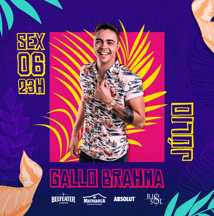 Cartaz   Gallo Music Bar - Rua 2 de julho, 20B - Casa da Lenha, Sexta-feira 6 de Março de 2020