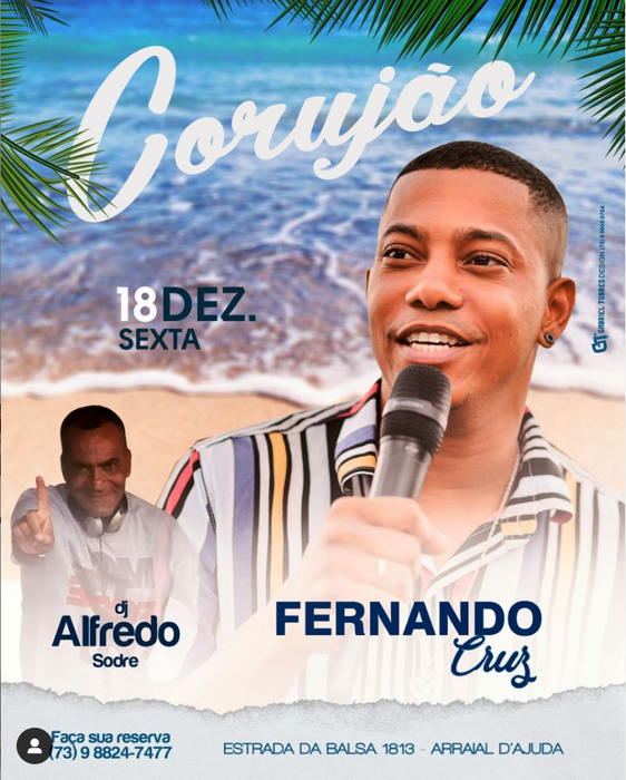 Cartaz   Corujo - Estrada da Balsa, 1813 - Praia de Araape, Sexta-feira 18 de Dezembro de 2020