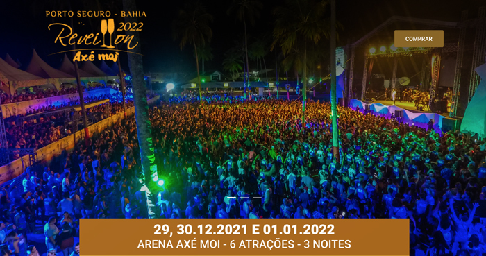   Arena Ax Moi - Av. Beira Mar, 6900 - Praia de Taperapuan, Quarta-feira 29 de Dezembro de 2021